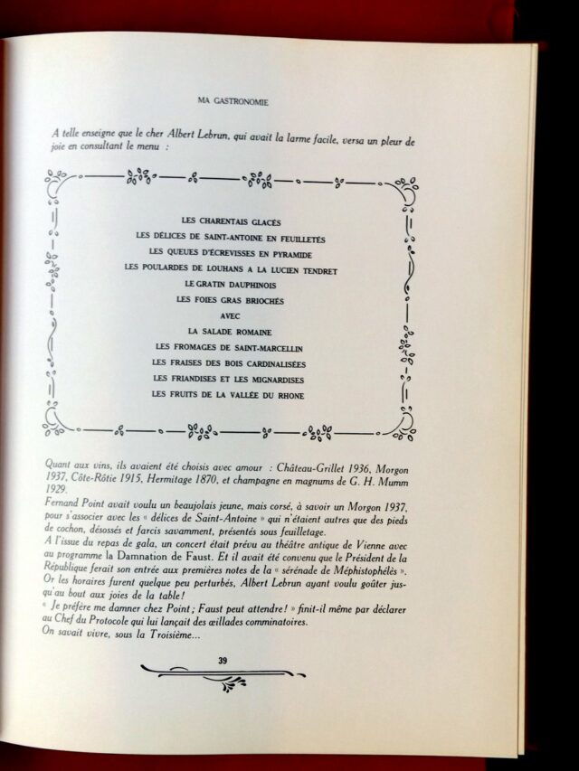 POINT, Fernand et Mado (Marie-Louise) : «   Ma gastronomie. »  – Image 4