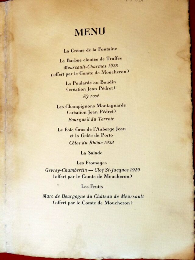 ACADEMIE DES PSYCHOLOGUES DU GOÛT  -  HACHETTE, René  -  DUCHE, Jacqueline. : « Menu du dîner de l'académie des psychologues du goût -  – Image 2