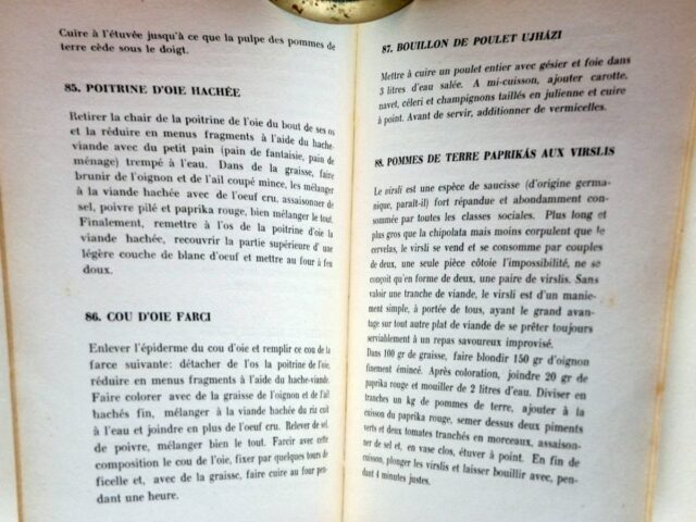 KORANYI, Rose  -  SZINDER, Ladislas. : «  Livre de la bonne chère contenant toutes les spécialités gastronomiques de la cuisine hongroise ». – Image 2