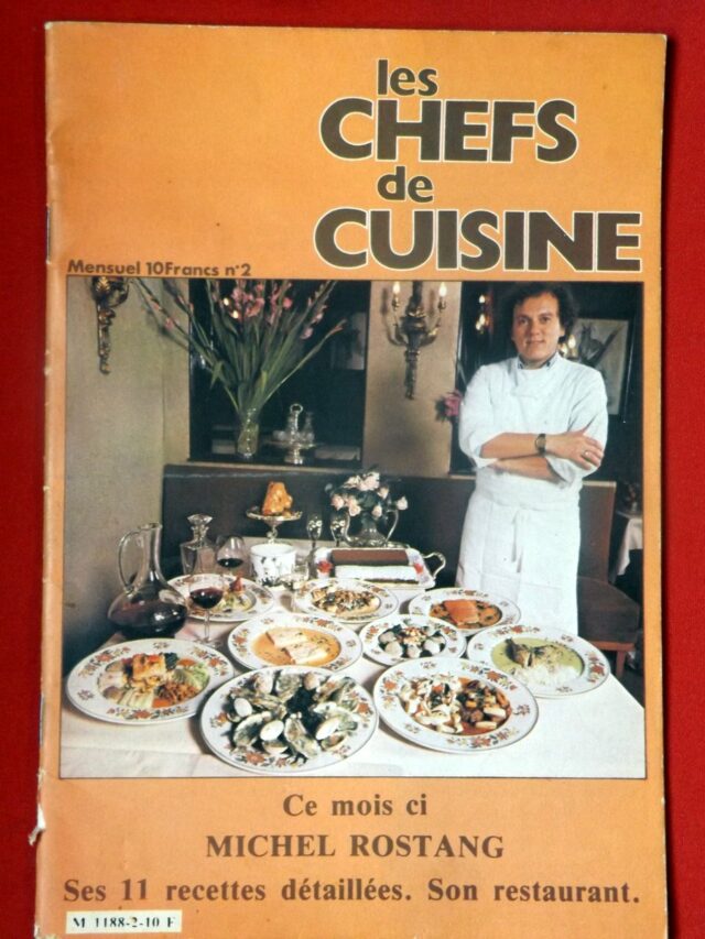 ROSTANG, Michel  -  DIDTSCH, Myriam. : « REVUE : Les chefs de cuisine. Michel Rostang, ses 11 recettes détaillées, son restaurant. »   