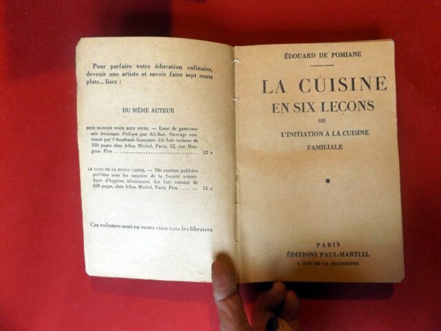 de POMIANE, Dr. Edouard. : « La cuisine en 6 leçons ou l'initiation à la cuisine familiale. »   – Image 3