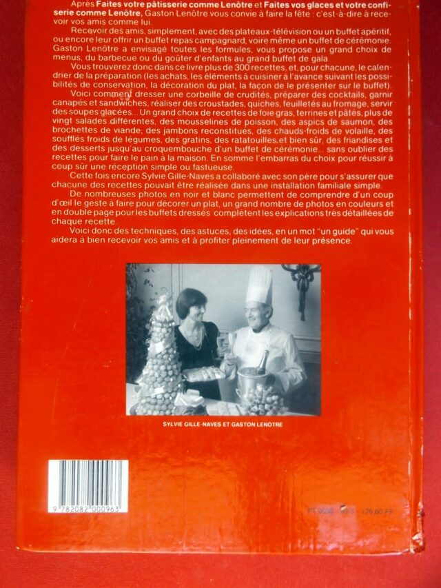 LENÔTRE, Gaston  -  GILLE-NAVES, Sylvie. : « Faîtes la fête comme Gaston Lenôtre. »   – Image 2
