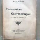 VERDIER, Ernest : « Dissertations gastronomiques, suivies de recettes. » 