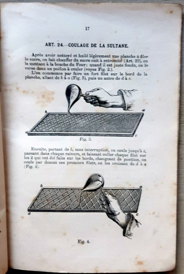 LANDRY, Alphonse - CAILLAT, Apollon : « Art de filer et de couler le sucre. Traité élémentaire de procéder par un nouveau système. Illustré de pièces modernes.  – Image 2