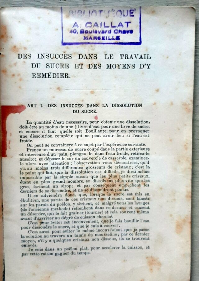 LANDRY, Alphonse - CAILLAT, Apollon : « Art de filer et de couler le sucre. Traité élémentaire de procéder par un nouveau système. Illustré de pièces modernes.  – Image 5