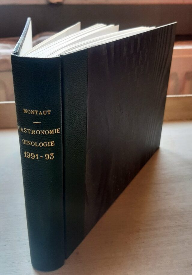MONTAUT, Denis  Librairie : «  Cinq catalogues livres anciens et estampes sur la cuisine et l'œnologie. 1991 - 1992 - 1993 - 1994 – 1995 »  