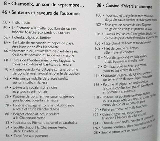 CARRIER, Pierre - MAILLET, Pierre : "Etoiles et Mont Blanc. Quatre saisons entre cuisine et montagne. Les recettes de l'Albert 1er".   – Image 4