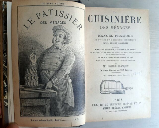 BLANQUET, Rosalie  :  " La cuisinière des ménages ou manuel pratique de cuisine " – Image 2