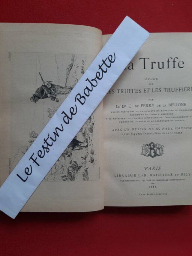 de FERRY de LA BELLONE, Dr. C. - VAYSON, Paul – “La truffe, étude sur les truffes et les truffières.” – Image 2