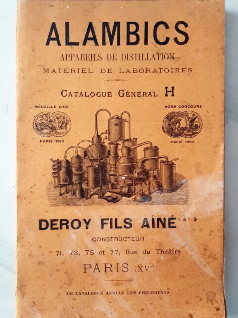 DEROY Fils Aîné – “Catalogue Général H. Alambics, appareils de distillation, matériel de laboratoires.”